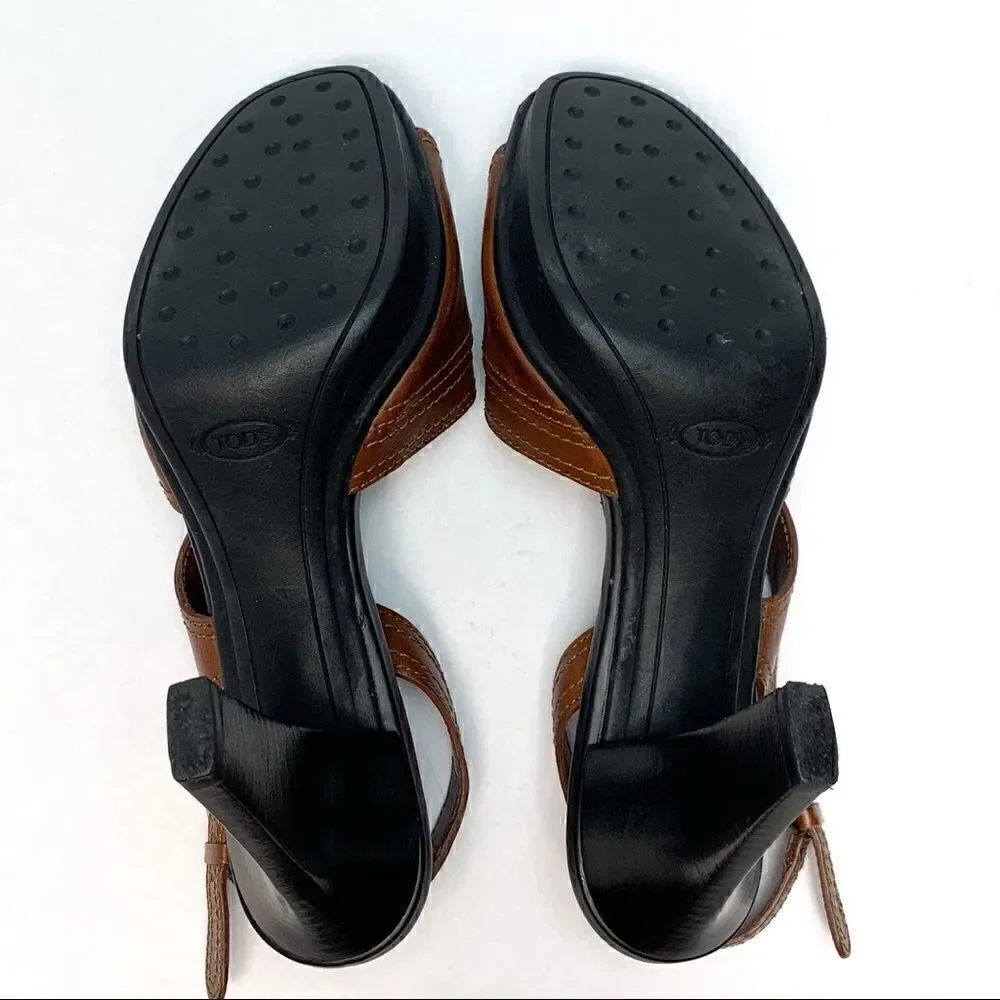 TOD’S Hillary Mod Chelsea Open Toe Sandals - Picture 5 of 6